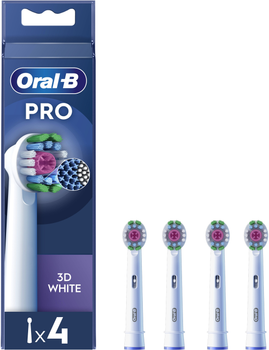 Насадки для електричної зубної щітки Oral-B Pro 3D White, 4 шт (8006540847213)