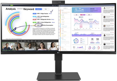 Монитор 34" LG Curved UltraWide 34BQ77QC-B
