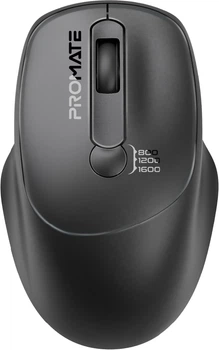 Мышь Promate UniGlide Wireless Black (uniglide.black)