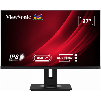 Монитор 27" ЖК ViewSonic VG2756-2K IPS/2560х1440 безрамочный/поворотный экран Черный