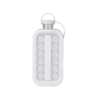 Форма-пляшка для льоду силіконова Ice Cube Tray 8863 17 кульок white