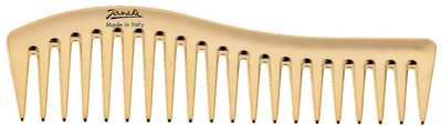 Grzebień Janeke Wavy Comb do każdego rodzaju włosów Złoty (8006060100690)
