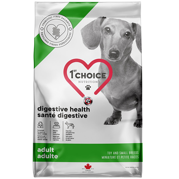Сухий корм для дорослих собак малих порід з проблемами травлення 1st Choice Adult Digestive Health Toy and Small ФЕСТ ЧОЙС МІНІ ГАСТРОІНТЕСТИНАЛ з куркою та бататом, 340 г