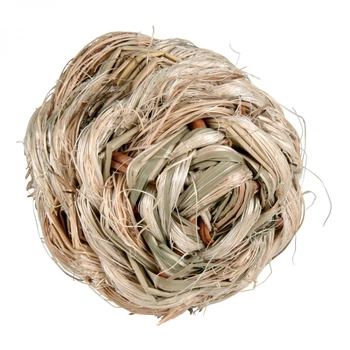 Іграшка для гризунів Trixie Grass Ball with bell плетений м'яч з брязкальцем, 6см