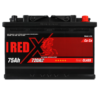 Автомобільний аккумулятор 75Ah 720A RED X R+ (прав+)