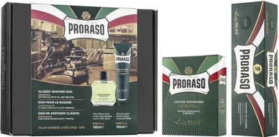Zestaw upominkowy do golenia Proraso Duo Refreshing Krem 150 ml + Balsam 100 ml (8004395004751)