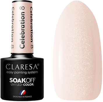 Гель-лак для нігтів Claresa Soak Off UV/LED Celebration 8 5 г (5903819814071)