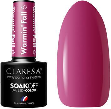 Гель-лак для нігтів Claresa Soak Off UV/LED Warmin' Fall 6 5 г (5903819807622)