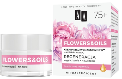 Крем проти зморшок AA Flowers&Oils 75+ Реконструкція 50 мл (5900116083933)