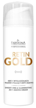 Krem Farmona Professional Retin Gold wygładzająco-rozświetlający anti age 150 ml (5900117951538)