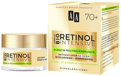 Активний крем AA Retinol Intensive 70+ розгладження + зміцнення денний 50 мл (5900116069517)