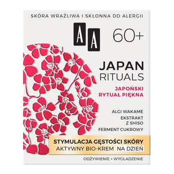 Bio-krem aktywny AA Japan Rituals 60+ stymulacja gęstości skóry na dzień 50 ml (5900116053820)