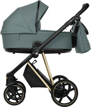Универсальная коляска 2 в 1 Roan Ivi Pine Green Gold Зеленая с золотистым (5903857304237)