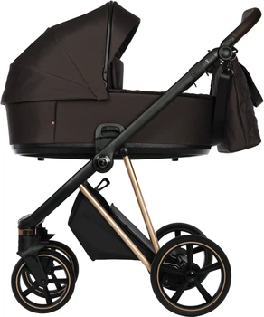 Универсальная коляска 2 в 1 Roan Ivi Choco Rose Gold Шоколадная с медным (5903857303773)