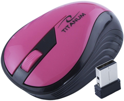Mysz Esperanza Titanum Rainbow Wireless Różowa (5901299904787)