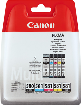 Zestaw tuszy Canon PGI-580/CLI-581 Multipack Black/Cyan/Magenta/Yellow (8714574652160)