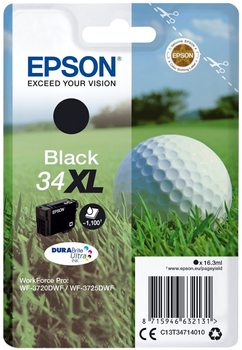 Tusz Epson 34XL Black (8715946632131)