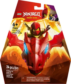 Zestaw klocków LEGO NINJAGO Atak powstającego smoka Kaia 24 elementy (71801)