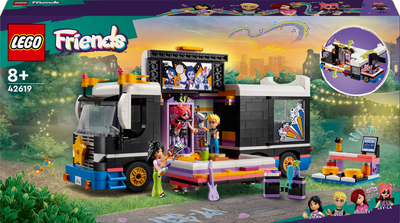 Конструктор LEGO Friends Автобус для музыкального тура поп-звезды 845 деталей (42619)