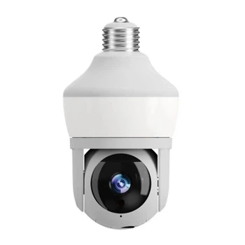 Смарт Камера XO CR02 Magic Light Bulb EU Wi-Fi (беспроводная, в цоколь E27 220 В, TF 128Gb, радио няня, микрофон, динамик, видимость в темноте) - Белый
