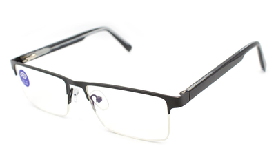 Чоловічі готові окуляри для зору Verse Діоптрія Комп'ютерні +1.00 Дальнозоркість 54-17-143 Лінза Полимер PD62-64 (067-70|G|p1.00|28|9_1880)