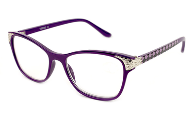 Женские готовые очки для зрения Verse Диоптрия Компьютерные +0.75 Дальнозоркость 52-17-133 Линза Стекло PD62-64 (044-51|G|p0.75|27|5_9816)