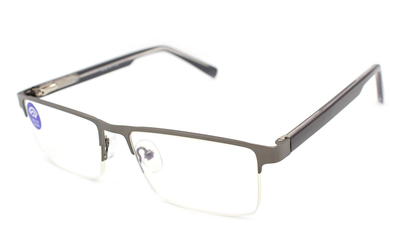 Чоловічі готові окуляри для зору Verse Діоптрія Комп'ютерні -6.00 Короткозорість 54-17-143 Лінза Полимер PD62-64 (066-98|G|m6.00|1|9_5296)