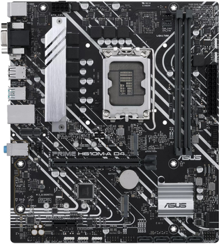 Материнська плата ASUS PRIME H610M-A D4-CSM (s1700, Intel H610, PCI-Ex16)
