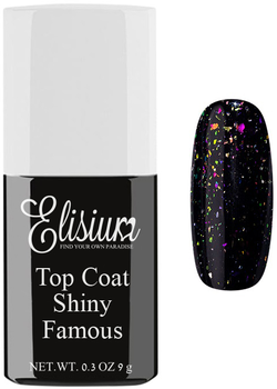 Top Elisium Top Coat Shiny do lakierów hybrydowych Famous 9 g (5902539718393)