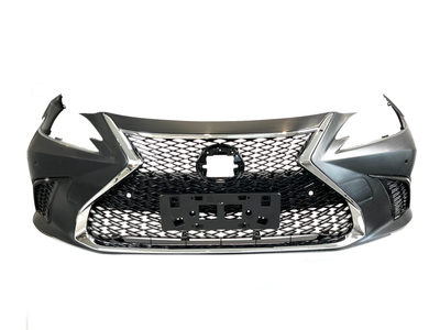 Бампер передний F-Sport Lexus ES 2018- решетка под камеру 1234 upgrade для Lexus ES 2018- (8302)