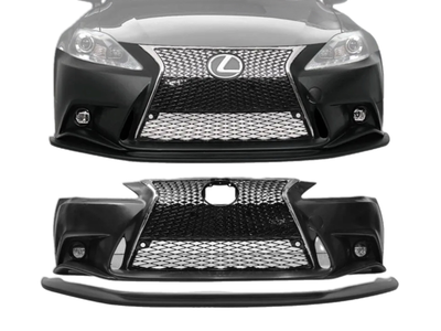 Бампер в сборе с юбкой стиль F-SPORT 2013+ для Lexus IS 2006-2012 1234 upgrade для Lexus IS 2005-2012 (8305)