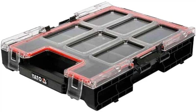 Organizer z 6 wyjmowanymi przegródkami Yato YT-09182 plastikowa obudowa 263 x 363 x 77 mm (5906083066177)