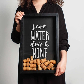 Рамка копилка "Save water drink wine" для пробок PN0577