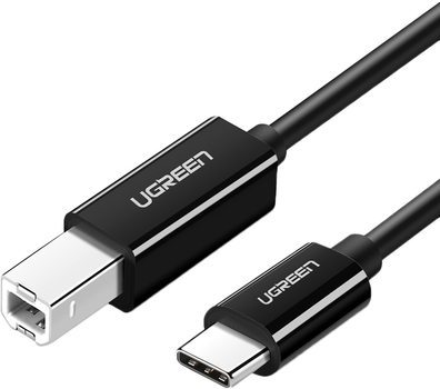 Кабель Ugreen US241 USB-C 2.0 to USB-B 2.0 Print Cable 2 м Black (UGR-50446)