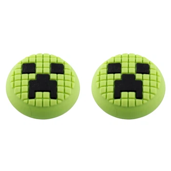 Силиконовые накладки на стики Minecraft Creeper для Nintendo Switch (2шт.) [415679088]
