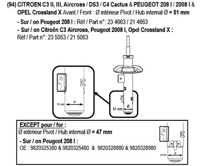 Амортизатор Record GAS передній правий ЦІНА за 1 шт.УПАК.по 2 шт.(334663+334664)