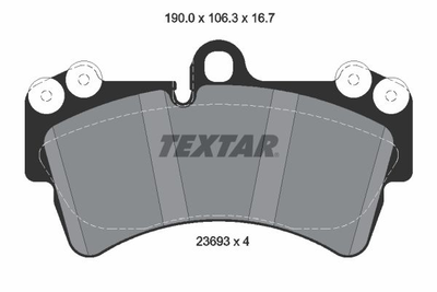 2369302 TEXTAR Гальмівні колодки до дисків