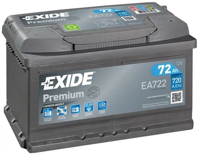 Аккумулятор EXIDE EA722 premium 12v 72ah 720a