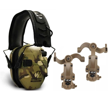 Активні навушники на шолом Walkers Razor + кріплення OPS Core Чебурашки Мультикам (Kali) AI149