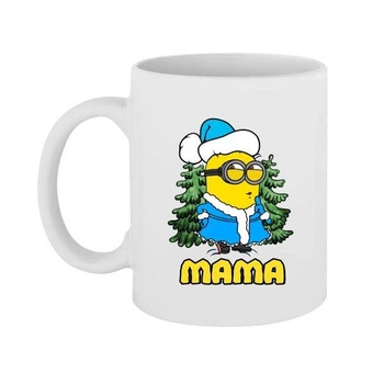 Чашка Новогодний Миньон Мама 330 мл (стандарнтая емкость)