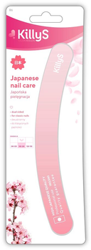 Пилка KillyS Japanese Nail Care для нігтів бананова 180/240 Różowy (3031445000864)