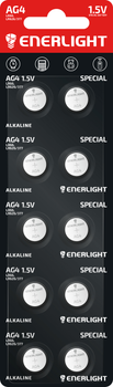 Батарейка Enerlight Special AG4 LR66 LR626/377 10 шт. (40040110)