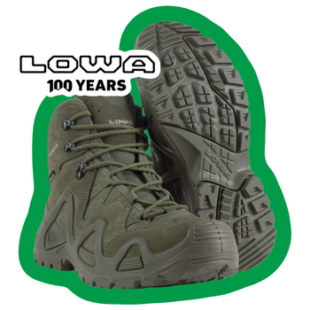 Черевики тактичні Lowa Zephyr GTX mid TF Ranger green (Темно-зеленый) UK 13.5/EU 49