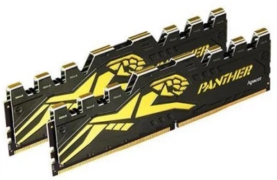 Оперативна пам'ять Apacer DDR4-3200 16384MB PC4-25600 (Kit of 2x8192) Panther Golden Black  AH4U16G32C28Y7GAA-2 (4712389907202)