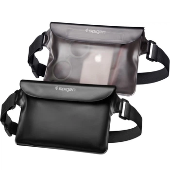 Водонепроникний чохол Spigen A620 Universal Waterproof Waist Bag (2 Pack) 22 x 15cm Black (AMP04531)