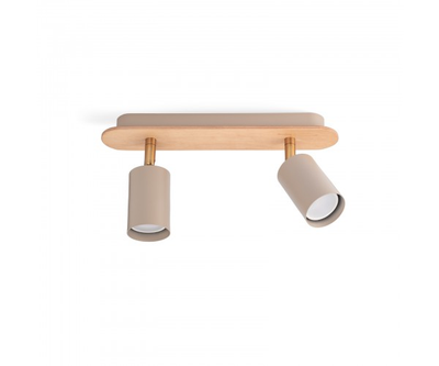 Потолочный светильник Wood Spot Duo Beige (Nowowood Line)