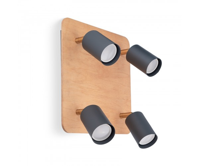 Настенный светильник Wood Spot Quattro Grey (Nowowood Line)
