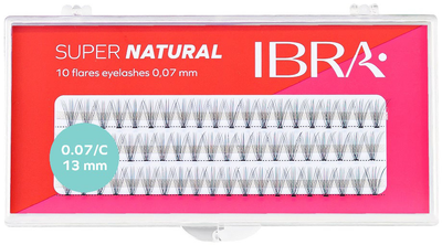 Kępki rzęs Ibra Super Natural sztuczne 0.07 C - 13 mm (5906395543571)