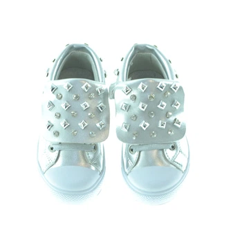 Слипоны для девочки Baby Sky 8719-26-B 28 Серебро