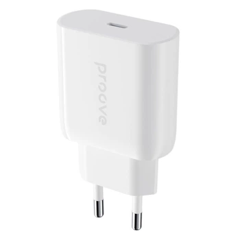 Блок питания с быстрой зарядкой Proove Rapid 20W (Type-C) для Apple iPhone iPad White